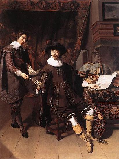 Thomas De Keyser Constantijn Huygens and his Clerk oil painting picture